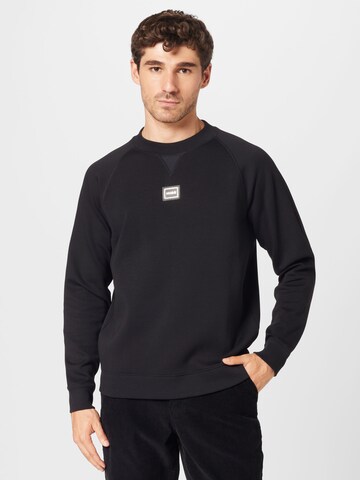 HUGO Sweatshirt 'Diombo' in Black: front