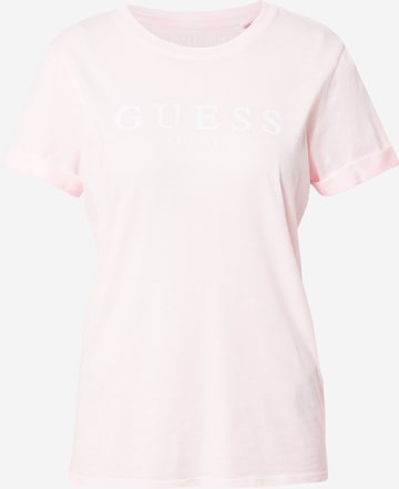 GUESS Koszulka w kolorze różowy: przód