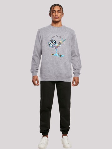 F4NT4STIC Sweatshirt 'Après Ski Martini Winter Sport' in Grau