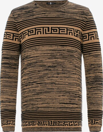 CIPO & BAXX Sweater in Brown: front