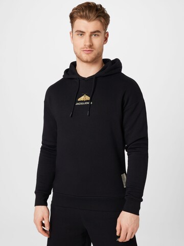 Sweat-shirt JACK & JONES en noir : devant