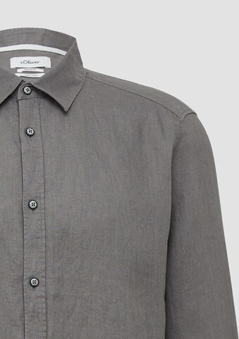 s.Oliver Regular Fit Hemd in Grau