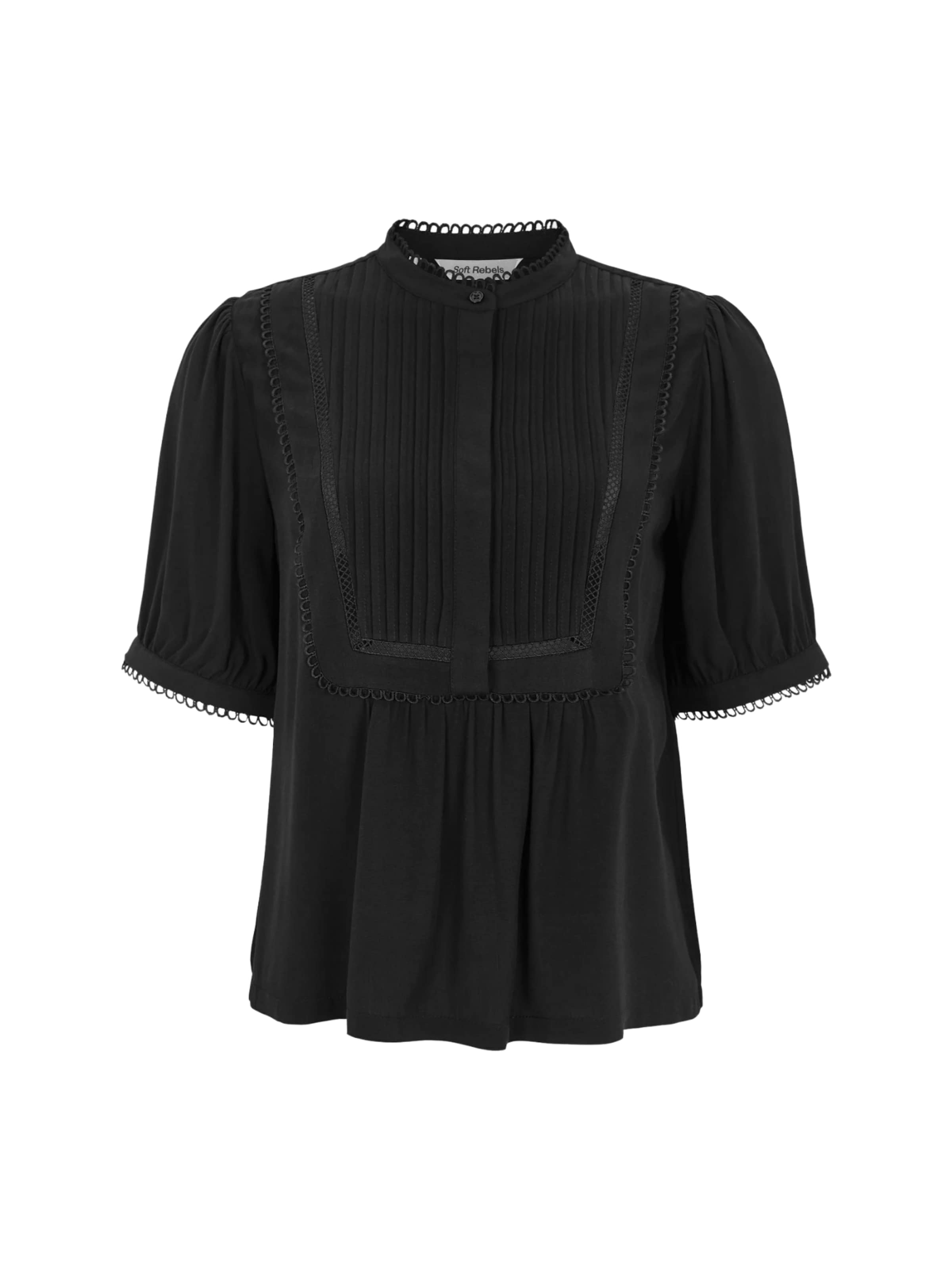 Soft Rebels Bluse 'Linda' in Schwarz: Vorderseite