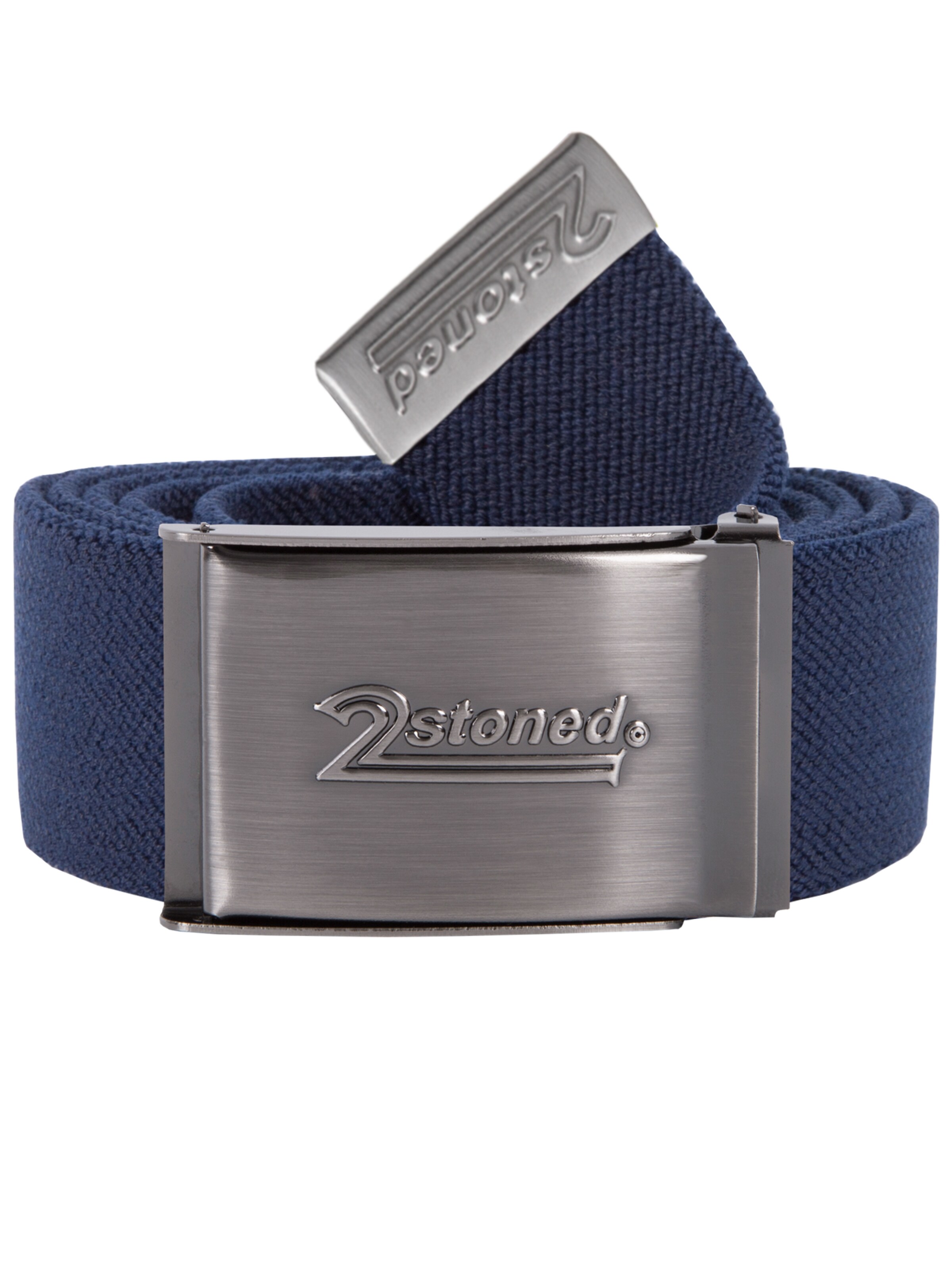 2Stoned Belt 'Stretch SPEED Matt' in Blue: front