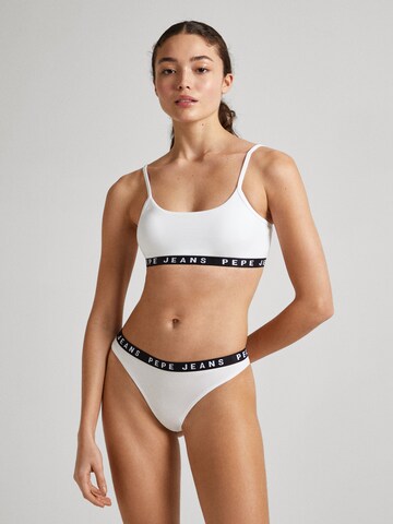 Pepe Jeans String in Weiß: Vorderseite