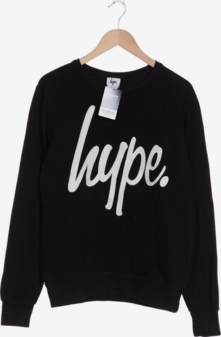 hype Sweatshirt & Zip-Up Hoodie in M in Black: front