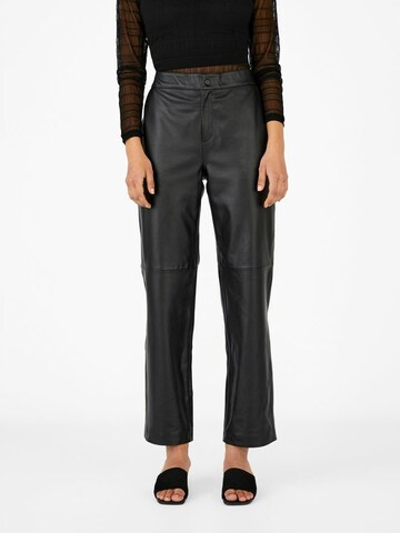 Wide Leg Pantalon OBJECT en noir : devant