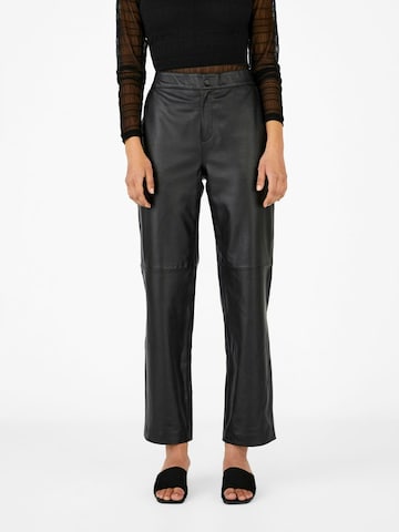 Wide Leg Pantalon OBJECT en noir : devant