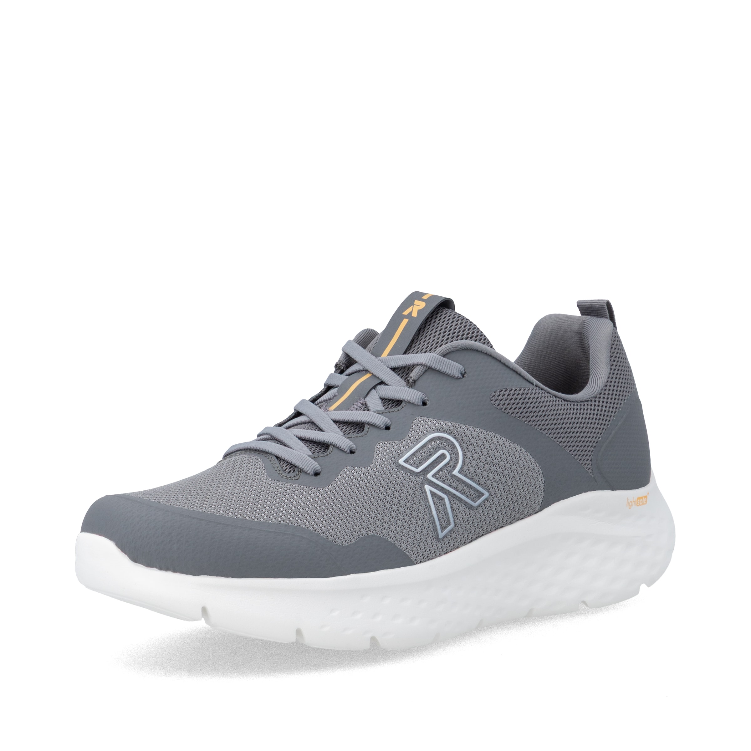 Baskets basses Rieker en gris : devant