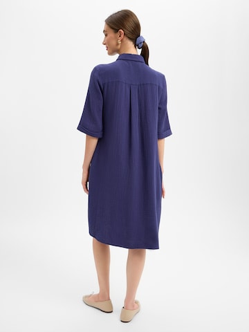 Robe-chemise Marie Lund en bleu