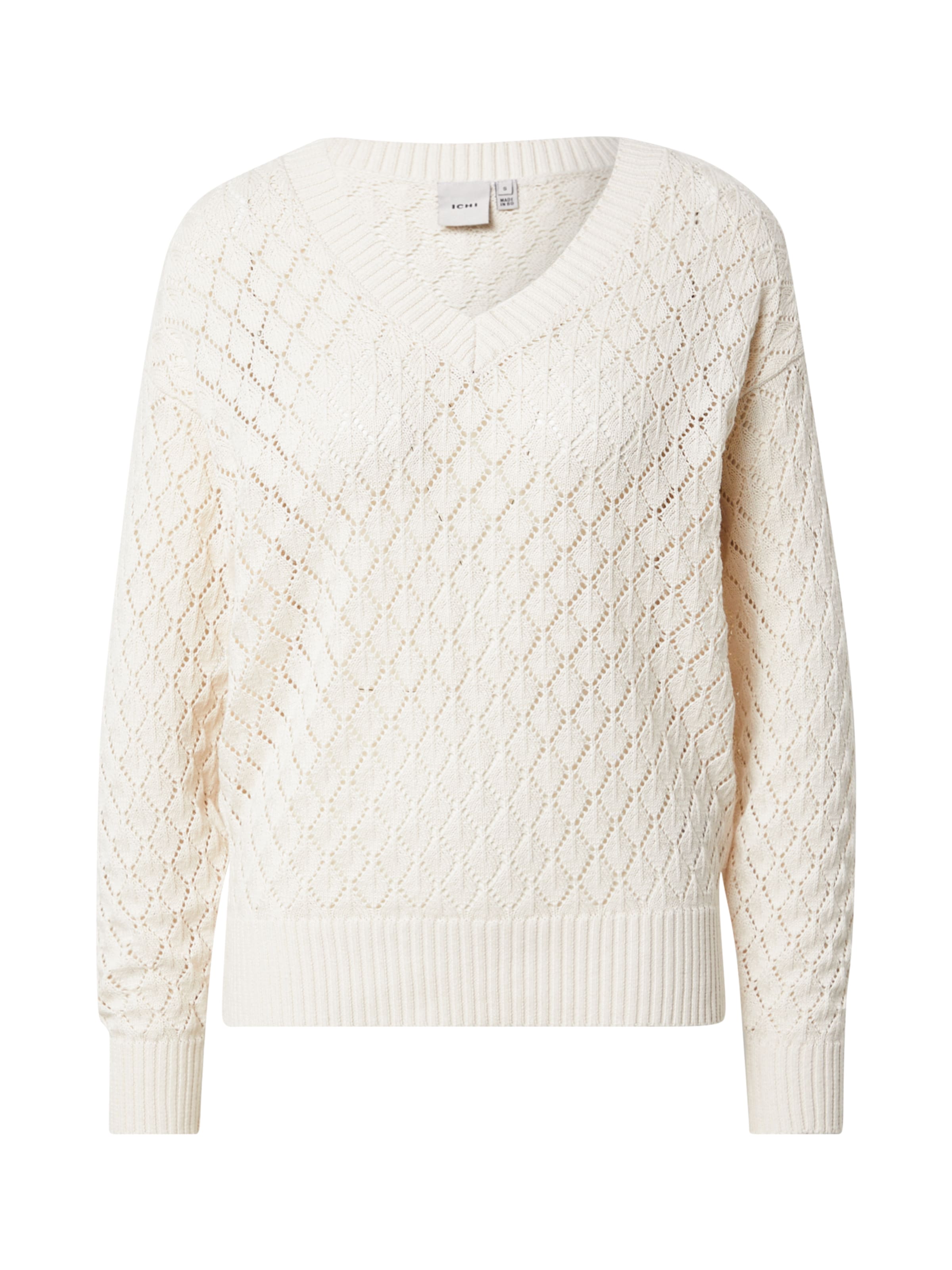 Frauen Pullover & Strick ICHI Pullover 'LALUHA' in Creme - JN12760 Frauen Pullover & Strick ICHI Pullover 'LALUHA' in Creme - JN12760