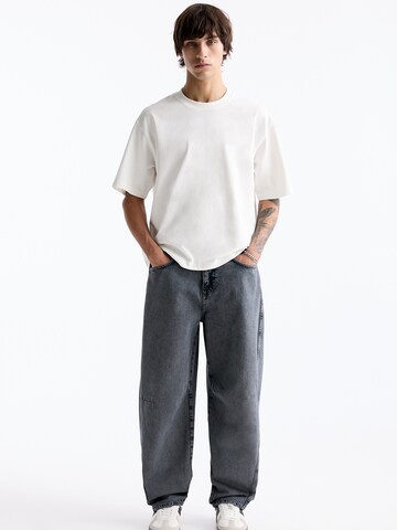 Pull&Bear Tapered Jeans i blå