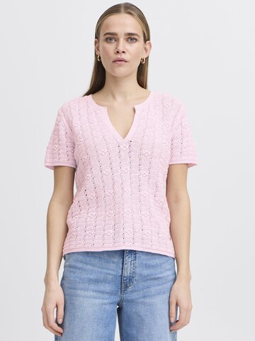 ICHI - Camiseta ' IHDOTTIES ' en rosa