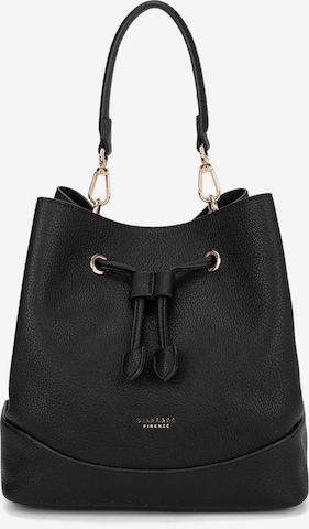 Borsa a mano 'Borsa a Mano Donna Vegan Leather con Coulisse e Tracolla Rimovibile' di Diana&Co. in nero: frontale