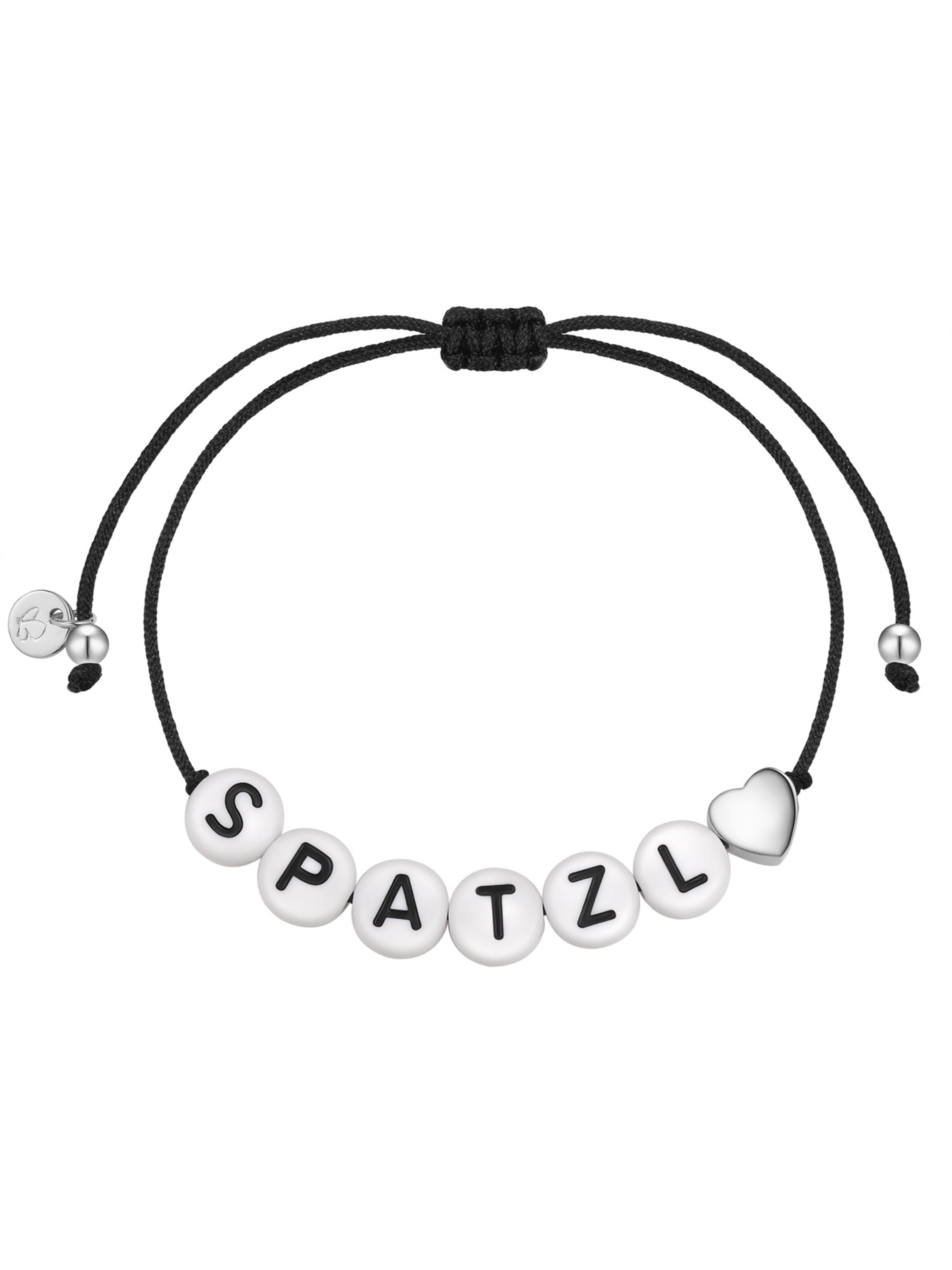 Glanzstücke München - Pulsera en negro: frente