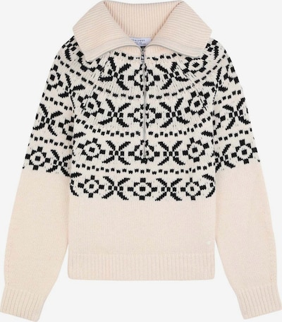 Scalpers Pull-over 'Zipper Jumper ' en beige / noir, Vue avec produit