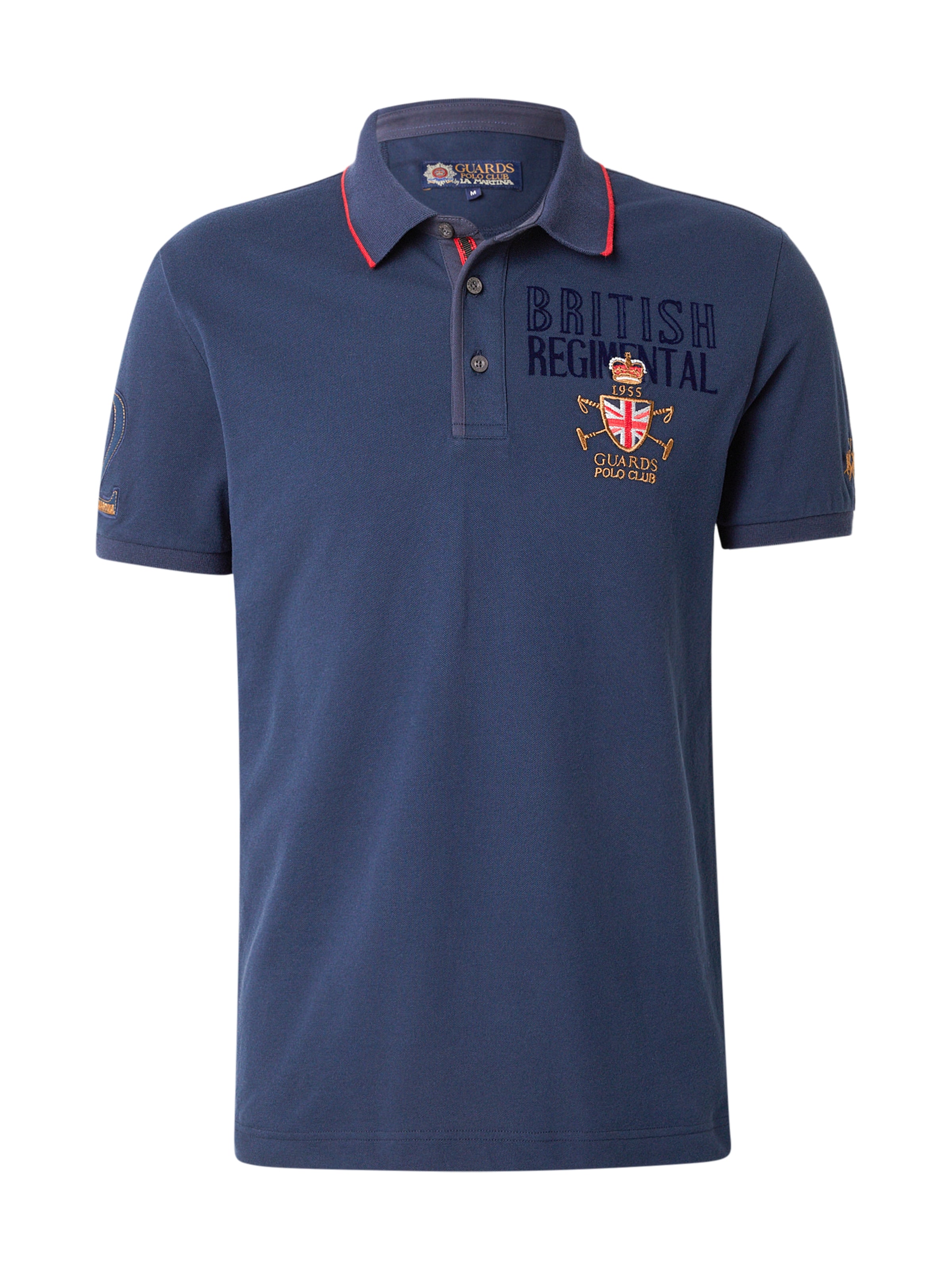 La Martina - Camiseta en azul: frente