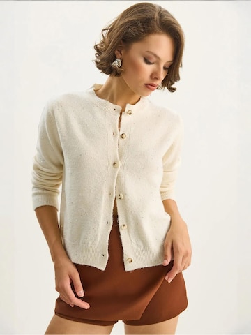 Bianco Lucci Gebreid vest in Wit