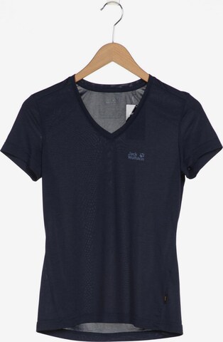 JACK WOLFSKIN T-Shirt S in Blau: predná strana