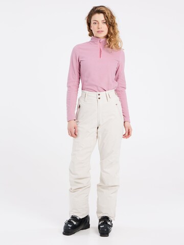 PROTEST Workout Pants 'CINNAMON' in White: front