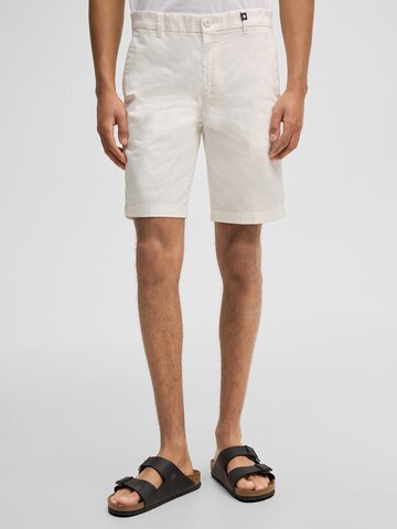 STRELLSON Regular Chino 'Crush' in Wit: voorkant