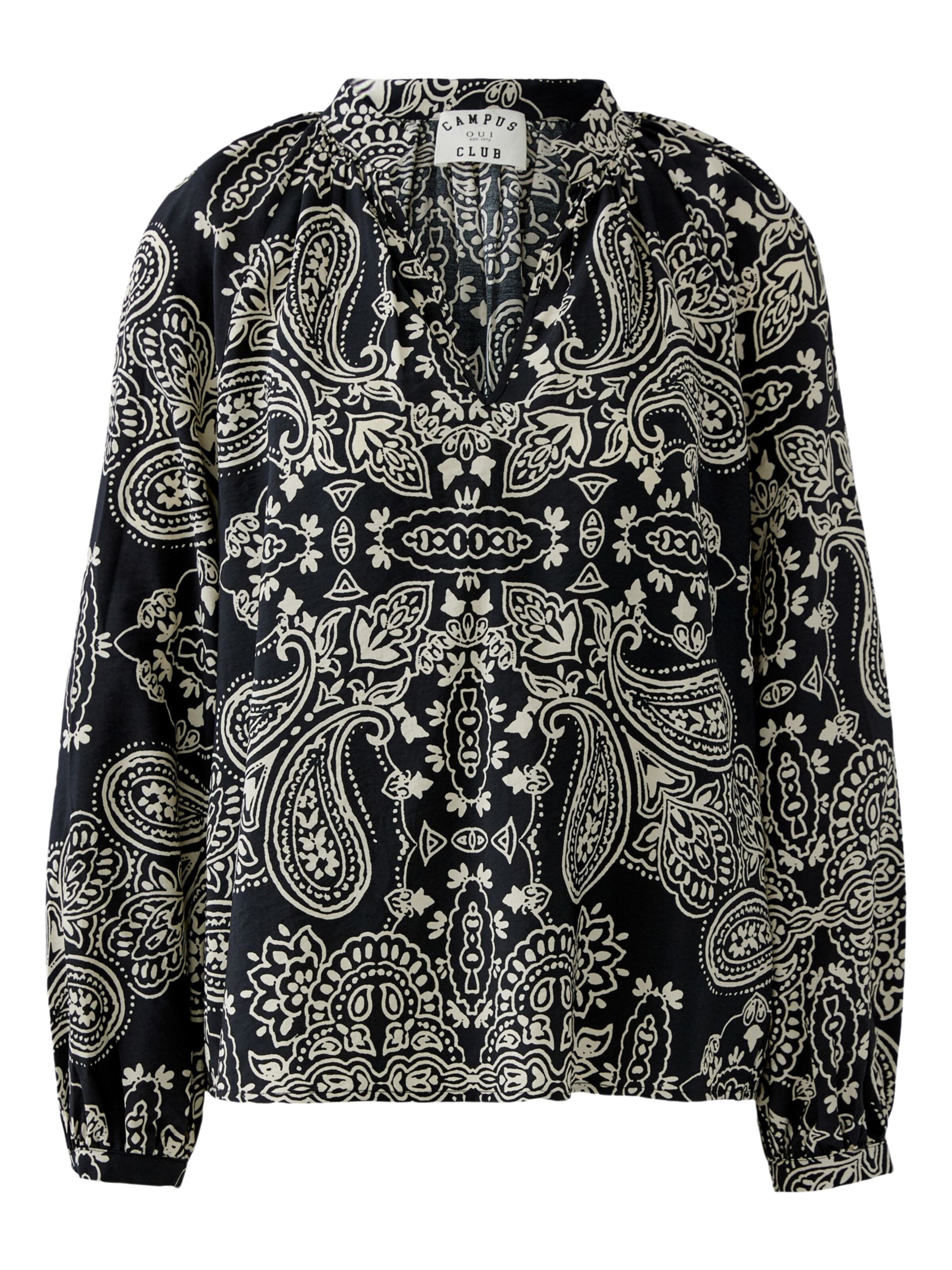 OUI Blouse in Black: front