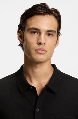 HUGO Strickjacke ' San Jordan ' in Schwarz