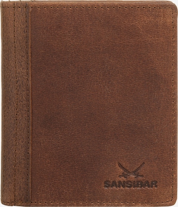 Porte-monnaies SANSIBAR en marron : devant