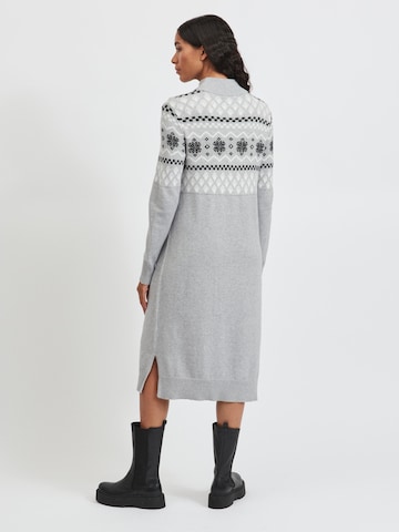 VILA Knit dress 'Ril' in Grey