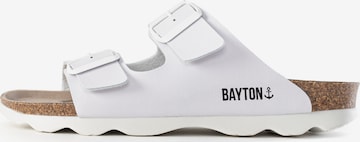 Bayton Pantoletter 'Atlas' i hvid: forside