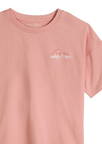 Marc O'Polo Shirt ' mit Logostickerei auf beiden Seiten ' in Red