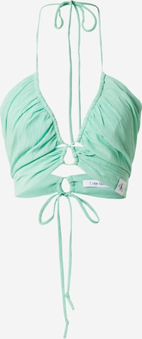 Haut Calvin Klein Jeans en vert : devant