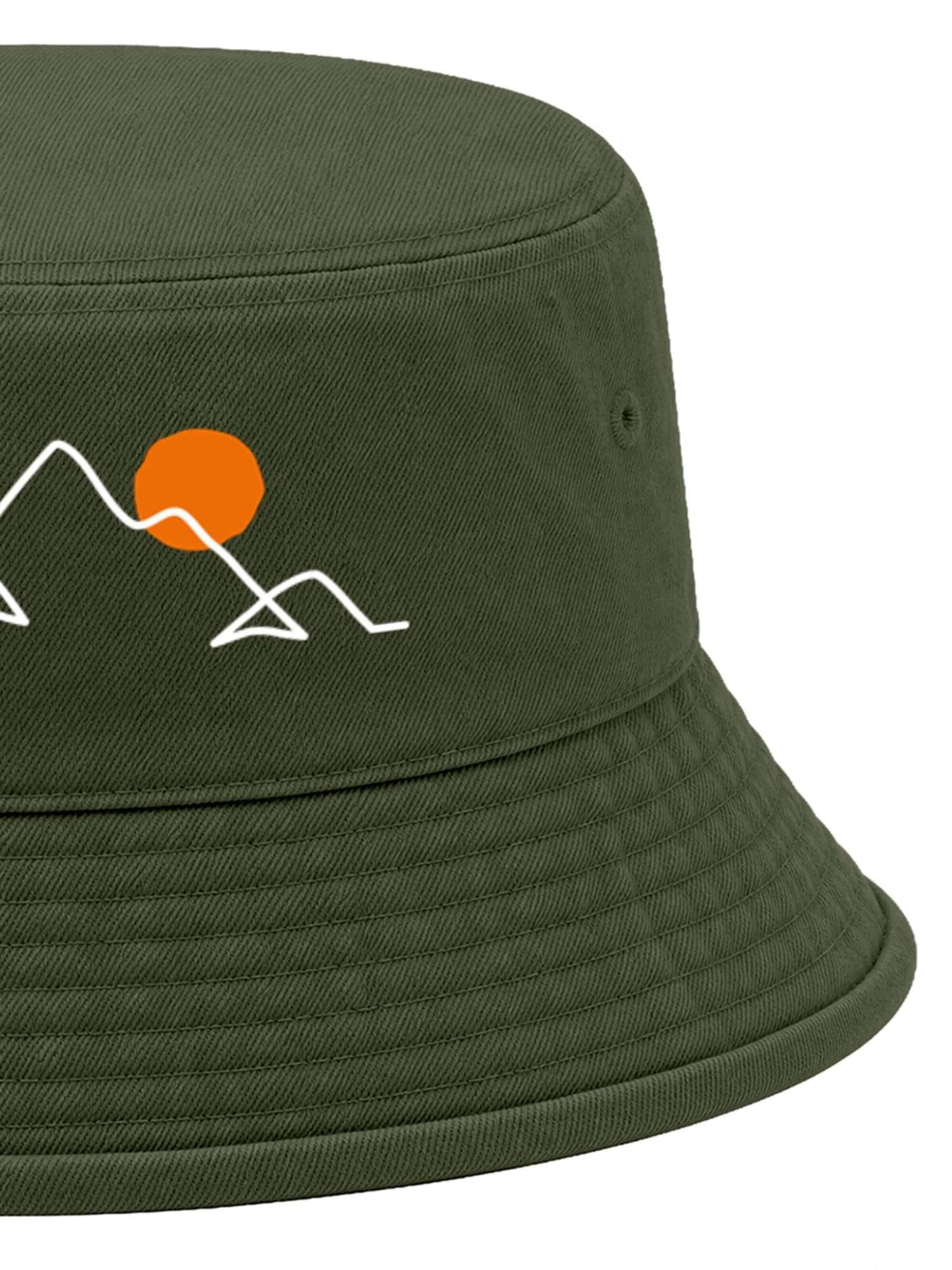 Neverless Hat 'Berg Linie' in Green