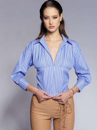 CACTUS THE BRAND Traditional shirt 'Cactus the Brand, Camasa cu model in dungi, Albastru lavanda, S' in S/Slim in Blue, Item view