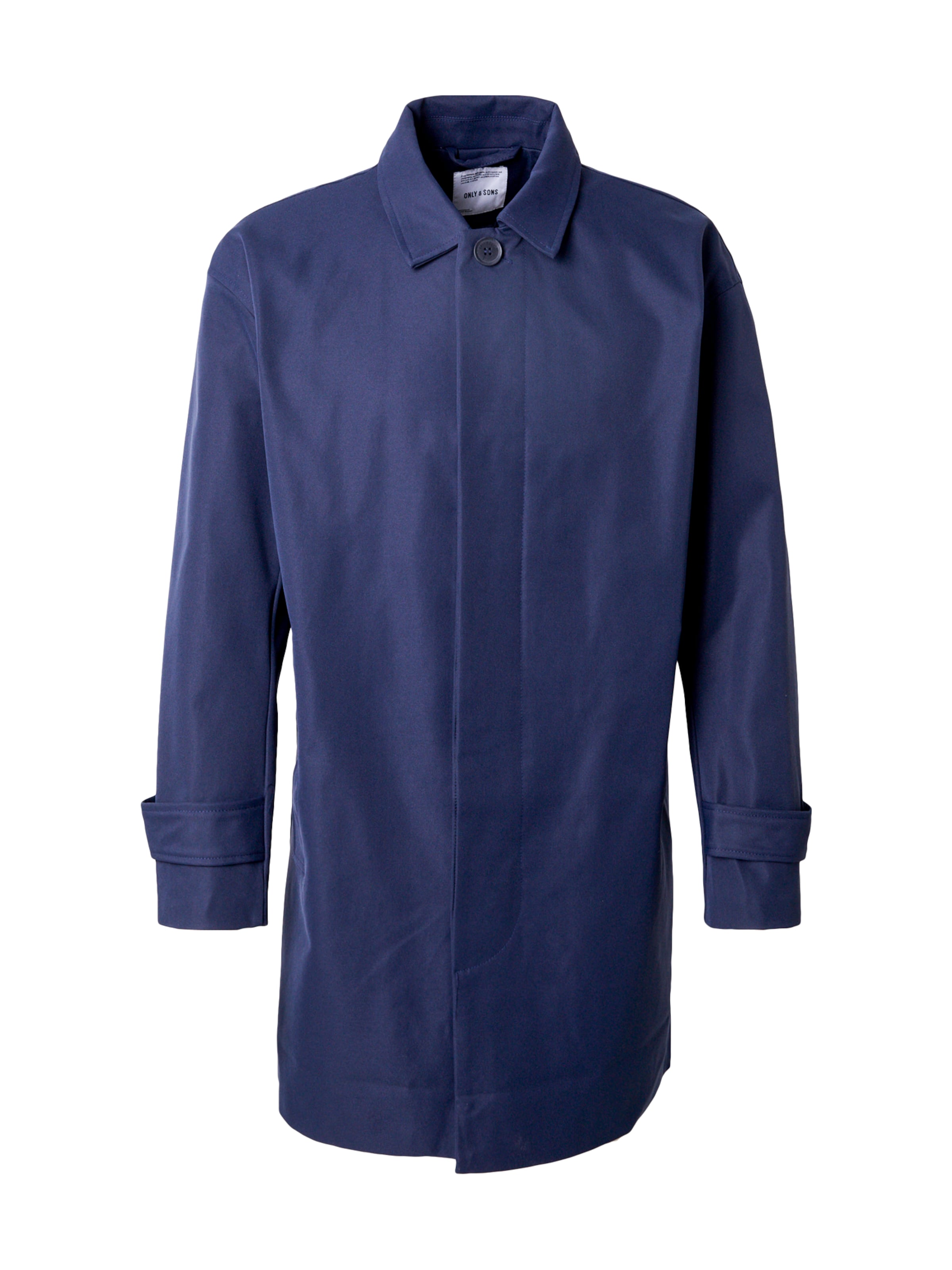 Only & Sons Płaszcz przejściowy 'ONSMAC' w kolorze niebieski: przód