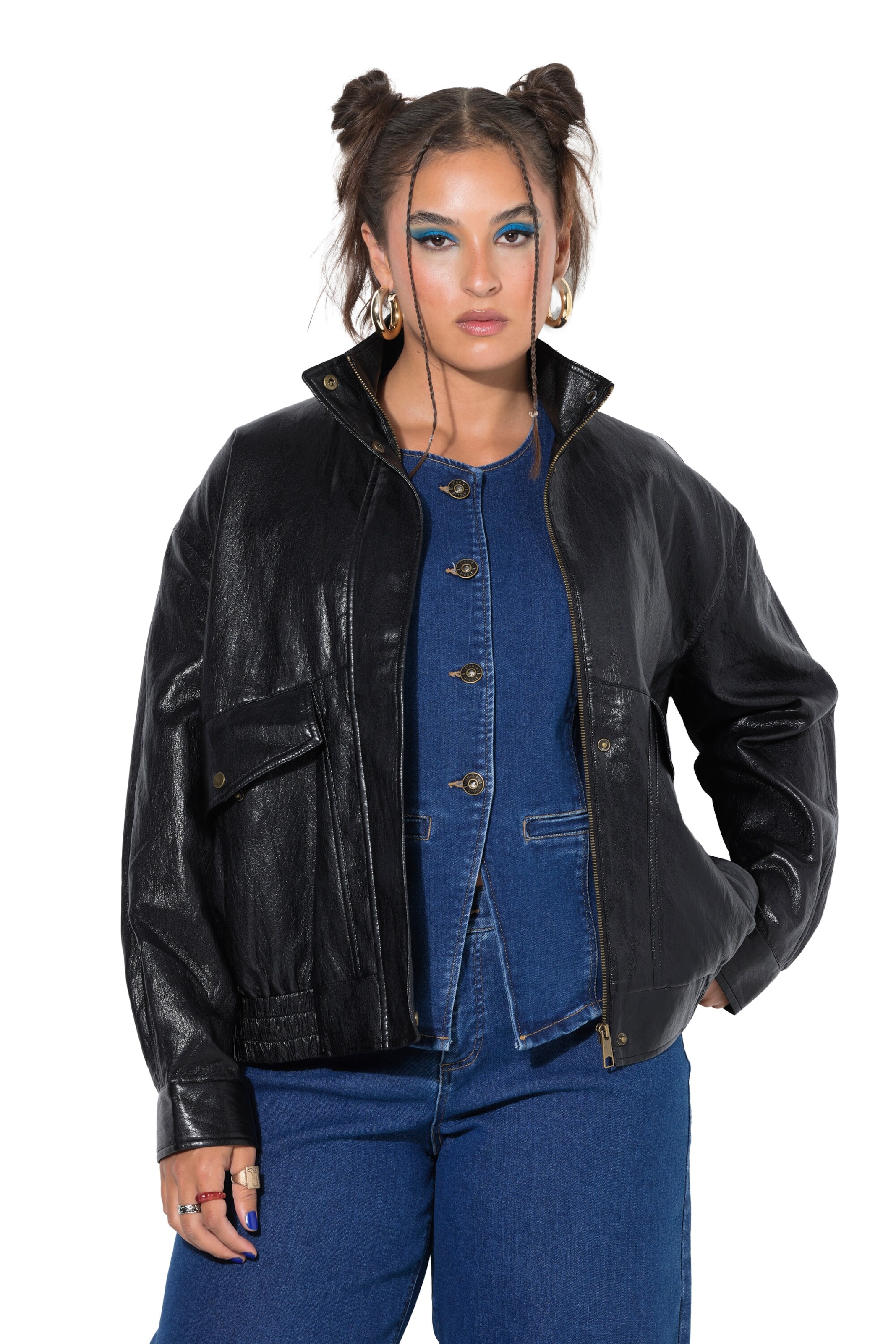 Studio Untold Jacke in Schwarz: Vorderseite