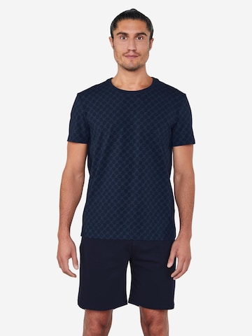 JOOP! Pajama short 'Leisure' in Blue: front