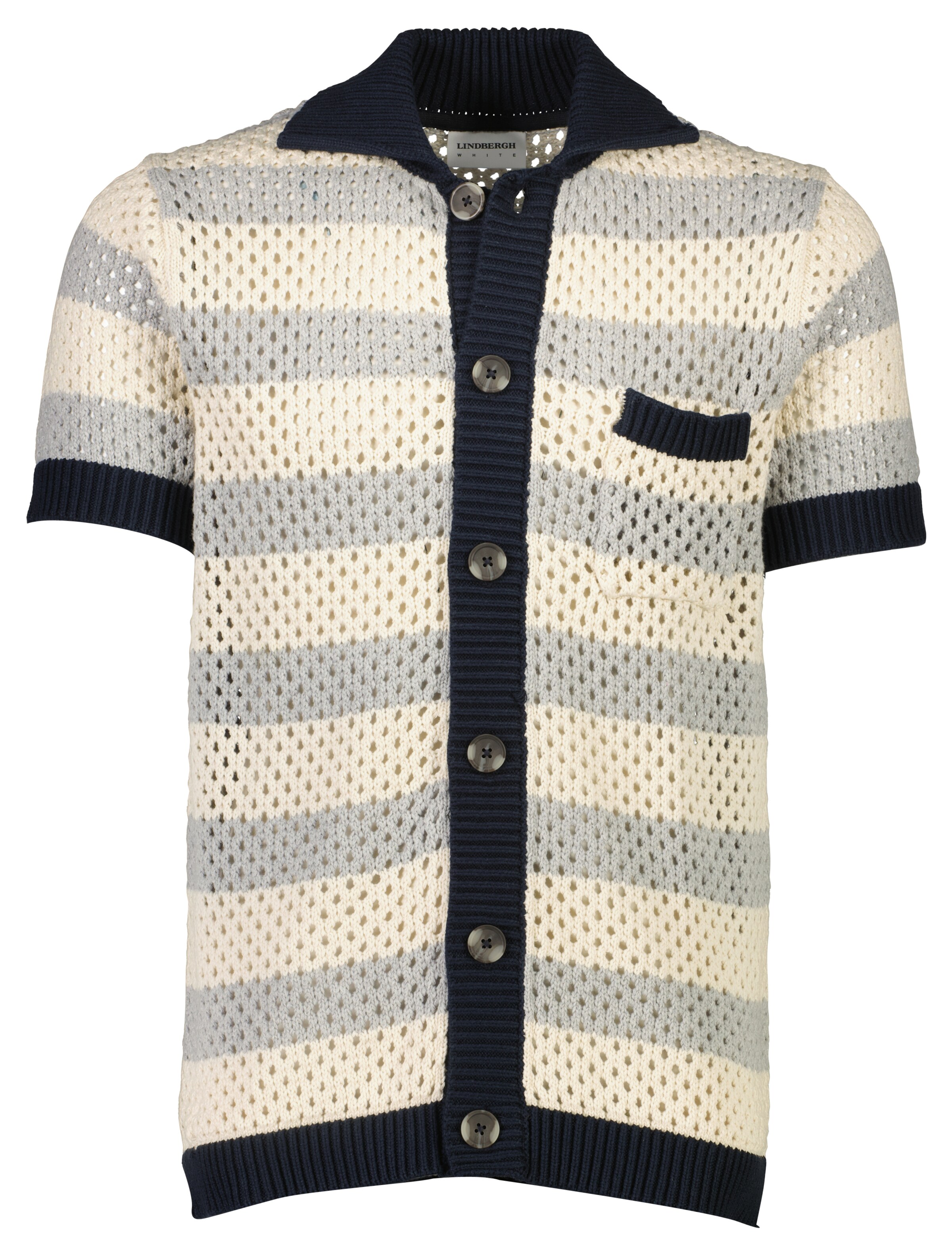 Lindbergh Strickjacke in Grau: Vorderseite