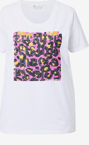 T-shirt MIAMODA en blanc : devant