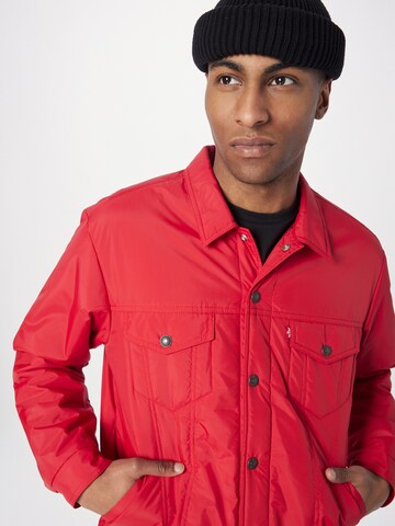 LEVI'S ® Übergangsjacke 'Relaxed Fit Padded Truck' in Rot