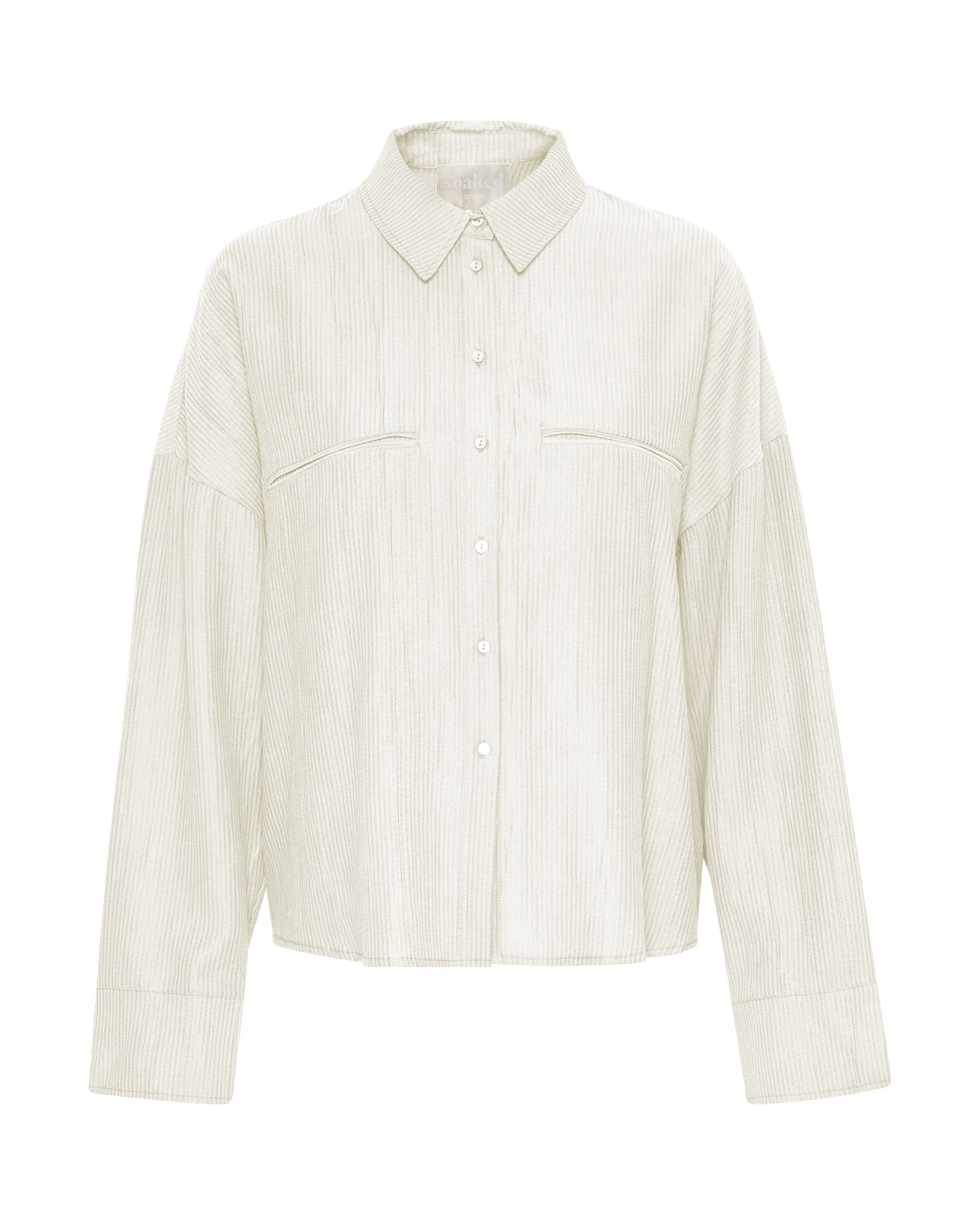 Chemisier 'Natalja' SOAKED IN LUXURY en blanc : devant