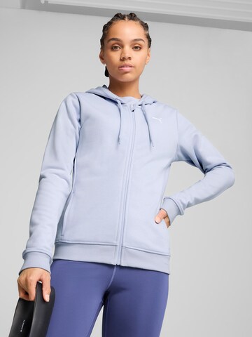 Giacca di felpa sportiva 'Tad Essential' di PUMA in blu: frontale