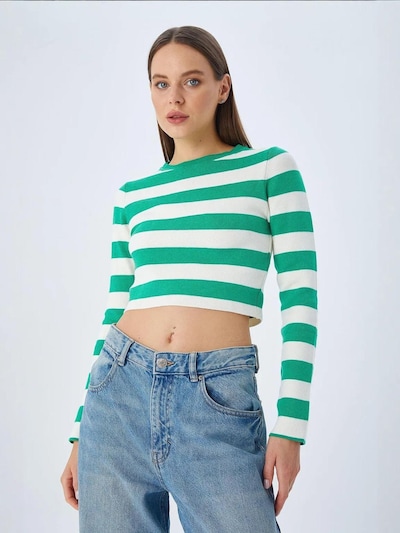 MixRay Pull-over 'Pullover' en S-M en vert, Vue avec produit