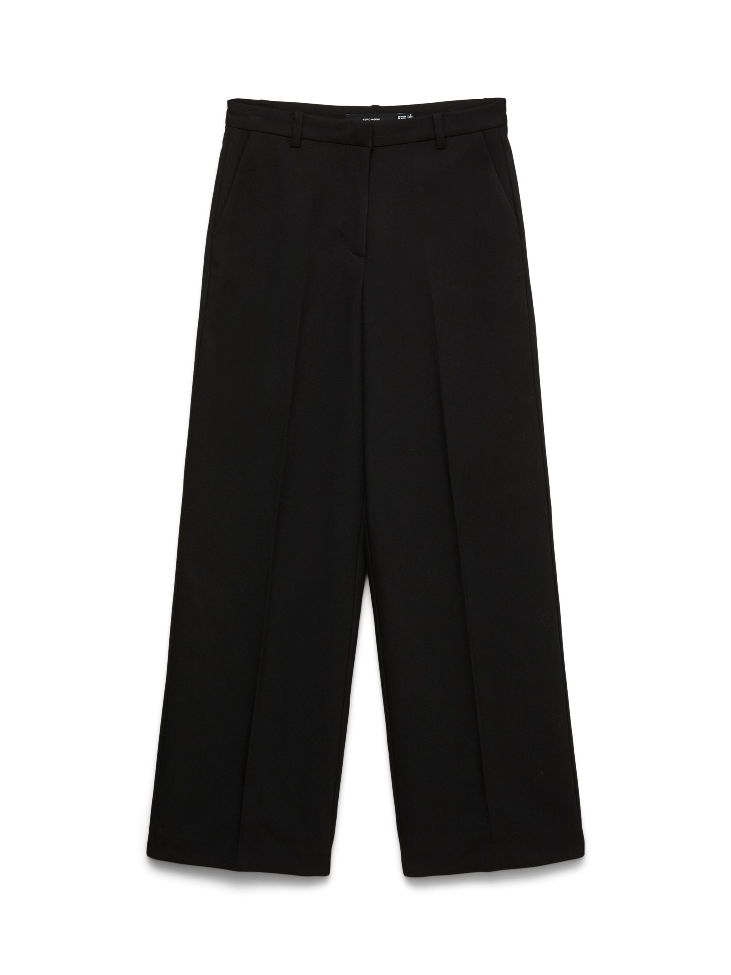 VERO MODA - Pierna ancha Pantalón 'ELMA' en negro: frente