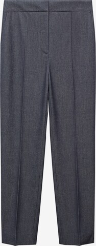 MANGO Regular Pleated Pants 'ROQUE' in Blue: front