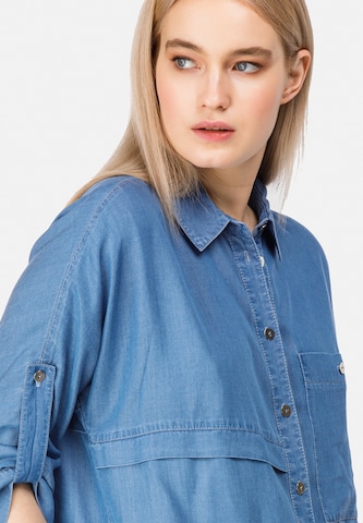 HELMIDGE Jeanshemd in Blau