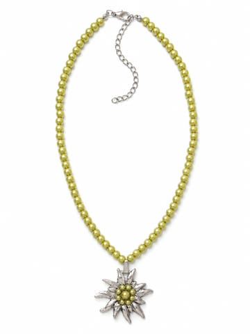 Allgäu Rebell Necklace 'Trude' in Green: front