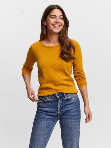 VERO MODA Pullover 'VMCare' in Gelb: Vorderseite