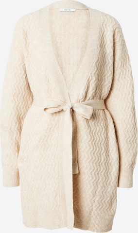 ABOUT YOU Knit cardigan 'Daniela' in Beige: front