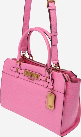 Sacs à main 'RAFFIE' GUESS en rose : devant